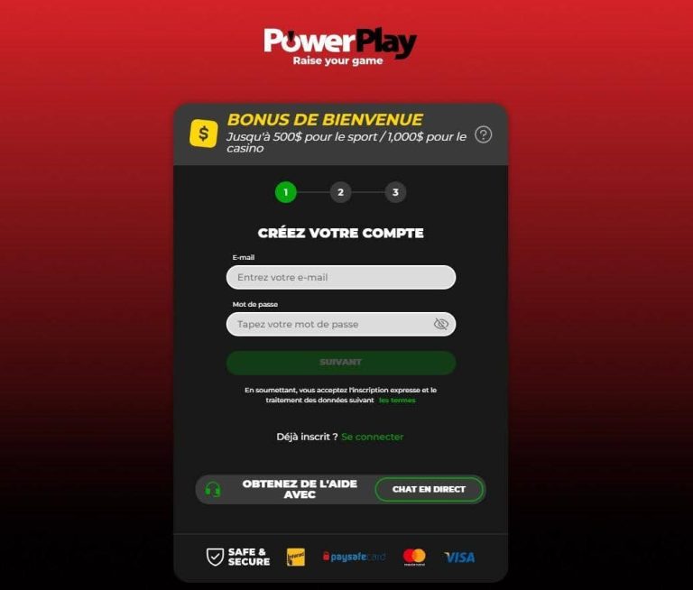 Powerplay Casino inscription